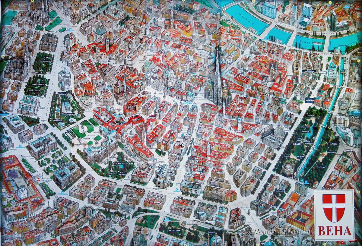 Mapa Beču 3d