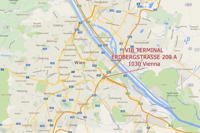 Mapa Beču erdberg