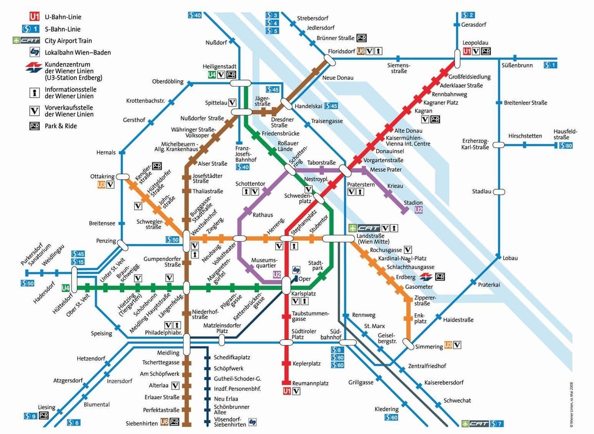 Mapa Beču mrt