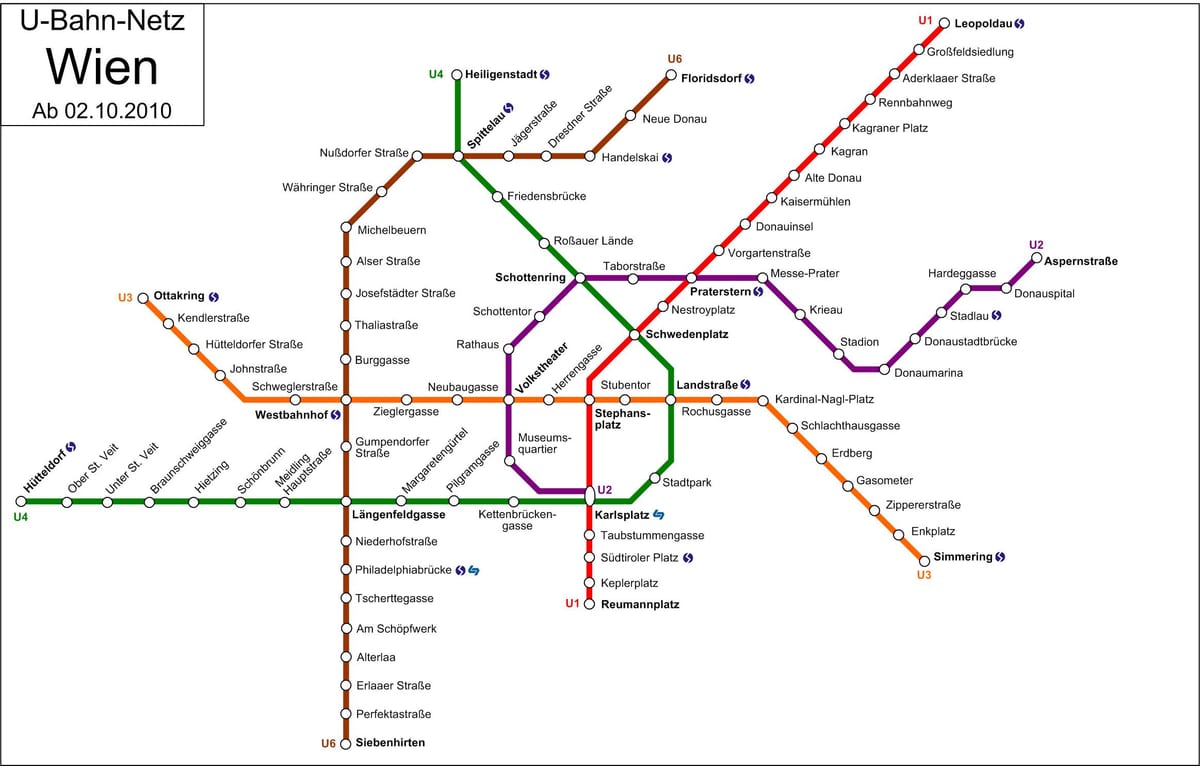 tramvaj d Beču mapu