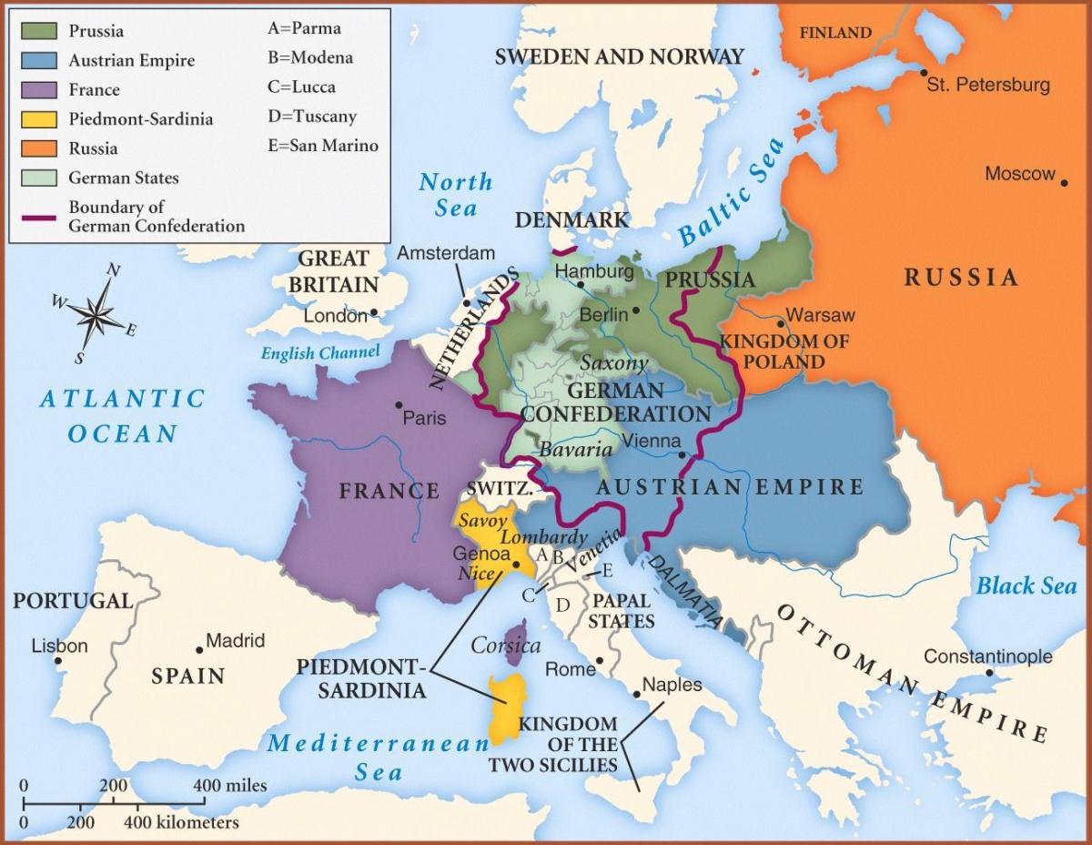 mapa Beču u evropi