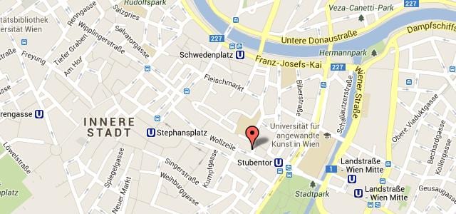 Mapa stephansplatz Beču mapu