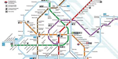 Beč mapa metroa