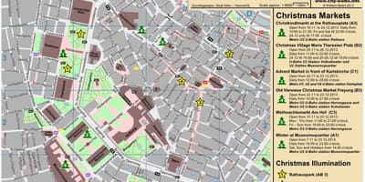 Mapa Beču božić tržištu