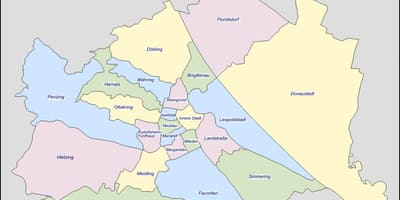 Beču Austrije distriktu mapu