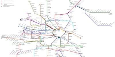 Beču tramvaj liniju d mapu