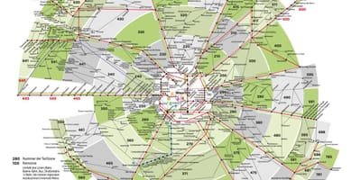 Mapa Beču transport zonama