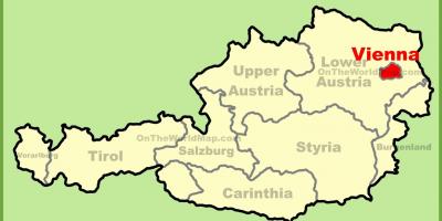 Beč Austrije mapu