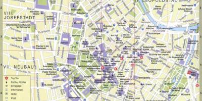 Beč grad turističke mapu