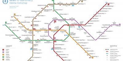 Mapa Beču metro aplikaciju
