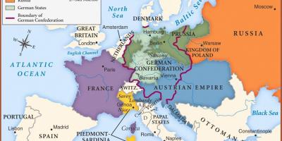 Mapa Beču u evropi