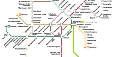 Mapa mačka Beču