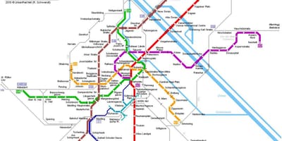 Mapa uban Beč
